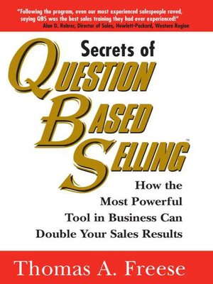 cover image of Secrets of Question-Based Selling